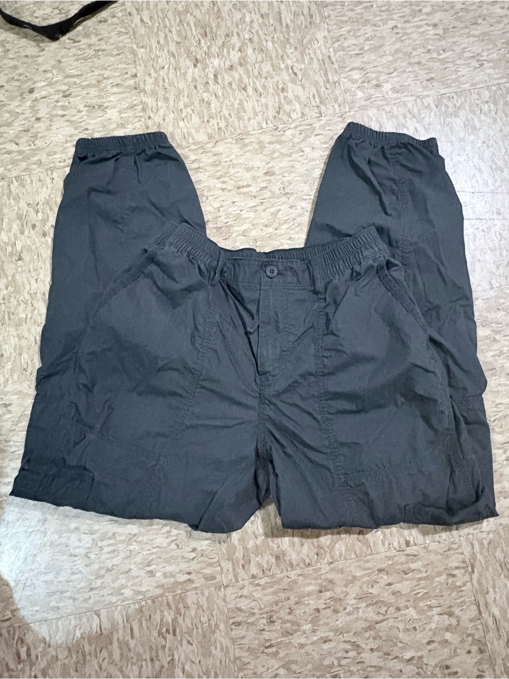 TNA by Aritzia Black Elastic-Waist Cargo Joggers